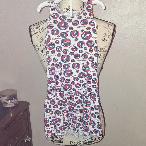 ROWDY SPROUT "STEAL YOUR FACE" GRATEFUL DEAD TODDLER DRESS SIZE 4T - Picture 1 of 1